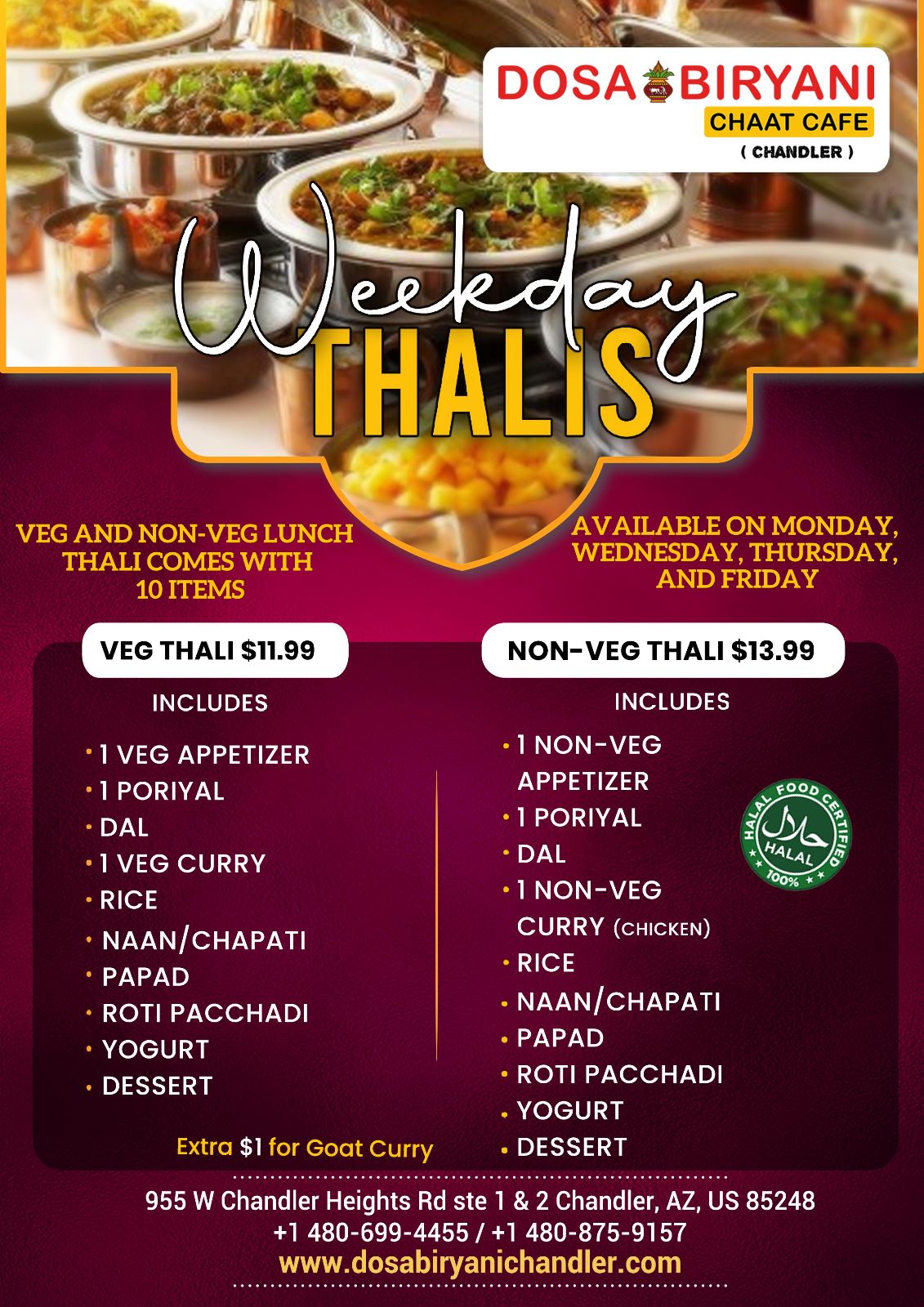 Weekday Thalis